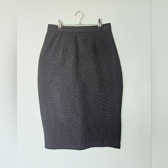 Pencil vintage black skirt made in Canada size 7 - Picture 1 of 4